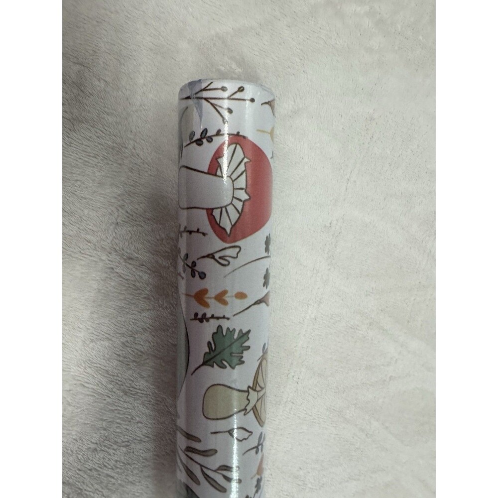 FLUGGER Vintage Floral Peel and Stick Wallpaper Bamboo Self Adhesive Mushroom